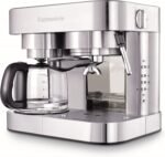 Combination Stainless Steel Espresso + Coffee Maker, 10 cups - Image 3