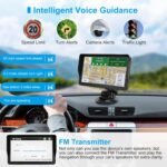 9'' GPS Navigator for Car Truck RV - Touchscreen Navigation System with Sun Visor, 2025 North America Maps Free Lifetime Updates, Voice Guidance, Speed Alert, GPS Navigation for All Vehicles - Image 4
