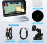 9'' GPS Navigator for Car Truck RV - Touchscreen Navigation System with Sun Visor, 2025 North America Maps Free Lifetime Updates, Voice Guidance, Speed Alert, GPS Navigation for All Vehicles - Image 5