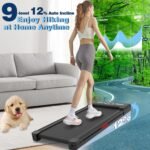 Walking Pad Treadmill with 12% 9-Level Auto Incline, 450 lbs Capacity RGB LED Screen, Bluetooth Speaker Under Desk Treadmill, Compact Treadmills for Home Hiking - Image 3