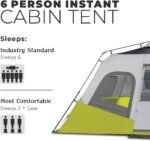 CORE Instant Cabin Tents | 6 Person / 9 Person / 10 Person / 12 Person Family Cabin Multi Room Pop Up Tents Car Camping | Included Storage Pockets for Camping Accessories - Image 3