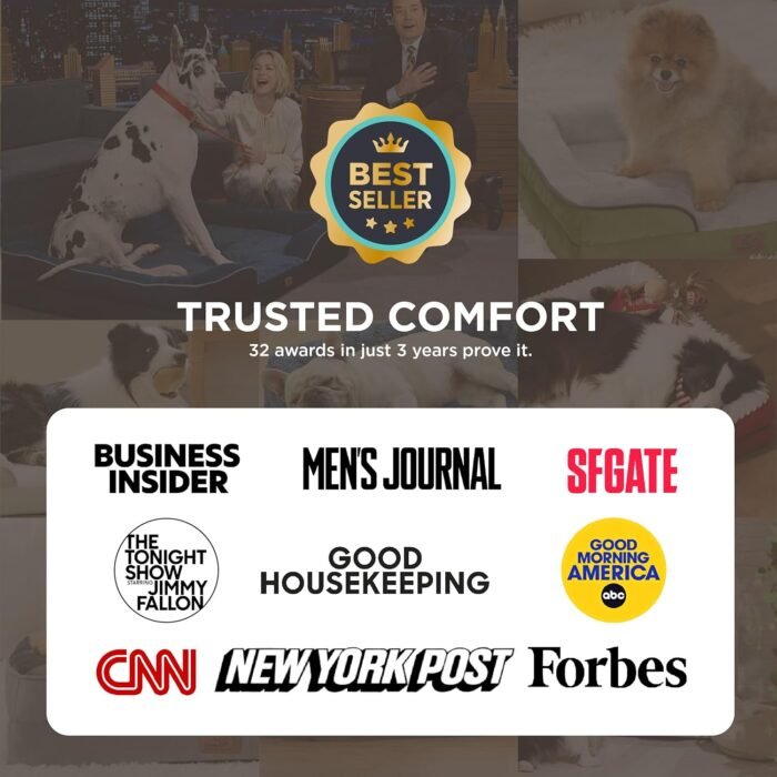 Bedsure Orthopedic Dog Bed Medium Size Dogs - Washable Medium Dog Cat Bed Waterproof, Comfort Pet Couch Sofa with Washable Removable Cover, Pets Bed with Nonskid Bottom, Grey, 28" - Image 3