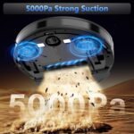 Tikom Robot Vacuum and Mop Combo, 5000Pa Robotic Vacuum Cleaner, 150 Min Max, App & Remote Control, Ideal for Hard Floor, Carpet, Pet Hair, Self-Charge(G8000 Max) - Image 3
