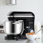 Aucma Stand Mixer,6.5-QT 660W 6-Speed Tilt-Head Food Mixer, Kitchen Electric Mixer with Dough Hook, Wire Whip & Beater (6.5QT, Black) - Image 6