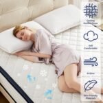 Queen Mattress 12 Inch Mattress Queen Size - Memory Foam & Pocket Coils Springs, Pressure Relief, Medium Firm Comfort, Motion Isolation, Ideal for All Sleep Positions, CertiPUR-US Certified - Image 4