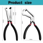 2 Pcs Electrical Disconnect Pliers, Electrical Connector Pliers, Electrical Plug Pliers for Removing Automotive Push tab Style Electrical connectors (Straight+60 Degree) - Image 3