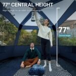 EVER ADVANCED Blackout 6 Person Camping Tent, Instant Cabin Tent for Family with Vestibule and Large Mesh Windows, 60s Easy Setup, Double Layer, Water-Resistant - Image 5