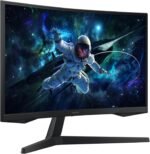 SAMSUNG 32" Odyssey G55C Series QHD 1000R Curved Gaming Monitor, 1ms(MPRT), HDR10, 165Hz, AMD Radeon FreeSync, Eye Care, Glare Free, Sharp Resolution LS32CG550ENXZA - Image 3