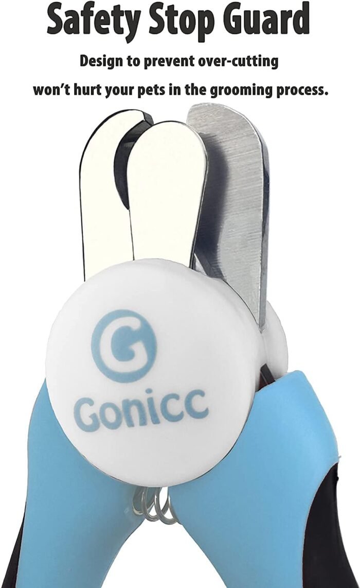 gonicc Dog & Cat Pets Nail Clippers and Trimmers - with Safety Guard to Avoid Overcutting, Free Nail File, Razor Sharp Blade - Professional Grooming Tool for Pets - Image 4