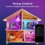 Geeni Prisma Plus 800 Dimmable Smart Light Bulbs with 2.4 GHz Wi-Fi Connectivity – Color-Changing & Tunable White, A19 LED Smart Bulb – Works with Alexa & Google, 4-Pack - Image 6