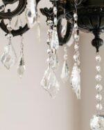 MODIVO 6-Light Crystal Chandelier for Living Room, 60" Chain & 21" Diameter with E12 Bulbs, French Vintage Hanging Light Fixture - Image 6