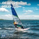 icefox i8 Action Camera with 4K 60FPS 20MP, 5X Zoom, Underwater Waterproof Camera with Optimized EIS, Video & Photo Editing by Snap Pro App, WiFi Remote Control for Diving, Cycling and Vlogging - Image 3