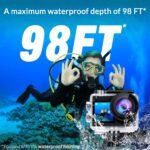 icefox i8 Action Camera with 4K 60FPS 20MP, 5X Zoom, Underwater Waterproof Camera with Optimized EIS, Video & Photo Editing by Snap Pro App, WiFi Remote Control for Diving, Cycling and Vlogging - Image 4