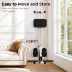 Feierdun Compact Adjustable Rowing Machine for Home 300LBS Weight Capacity with 12 Levels of Resistance for Complete Body Workouts Foldable Hydraulic Rower for Home - Image 5