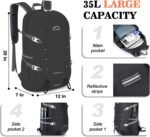 Hiking Backpack,Large 35L Travel Backpacks for Men Women,Water Resistant Ultra Lightweight Foldable Packable Camping Daypack for Outdoor Sports - Image 4