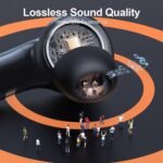 ZIUTY Wireless Earbuds Bluetooth Headphones, 50H Playtime Ear Buds with Mic, LED Digital Display Charging Case, IPX7 Waterproof, Deep Bass Stereo, in-Ear Earphone for iPhone Andriod Phone - Image 4