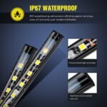 Nilight - TR-05 2PCS 60 Inch 180 LEDs Bed Strip Kit with Waterproof on/Off Switch Blade Fuse 2-Way Splitter Extension Cable for Cargo, Pickup Truck, SUV, RV, Boat , 2 Years Warranty - Image 4