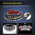 Nilight - TR-05 2PCS 60 Inch 180 LEDs Bed Strip Kit with Waterproof on/Off Switch Blade Fuse 2-Way Splitter Extension Cable for Cargo, Pickup Truck, SUV, RV, Boat , 2 Years Warranty - Image 6