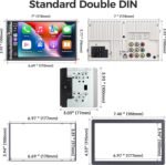 Double Din Car Stereo with 7" HD Touchscreen, Wireless Apple Carplay & Android Auto, Bluetooth, 240W, SWC, Subwoofer Output, Mirror Link, FM/AM Car Radio Receiver, Backup Camera - Image 7