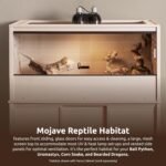 New Age Pet ECOFLEX 48" Mojave Reptile Lounge -Durable Wood Plastic Composite Habitat with Ventilation, Removable Glass Doors & Lock, Easy Assembly, for Tortoises, Snakes, Iguanas - Image 3