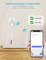 Eightree Smart Plug 5GHz & 2.4GHz, Smart Outlet WiFi Socket with APP Remote Control, Compatible with Alexa & Google Home, 4 Packs - Image 4