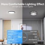 12Pack 3200lm LED Flush Mount Ceiling Light, Super Slim 12 inch Ceiling Light, 5000K LED Light for Bedroom, Living Room, Dining Room … - Image 4