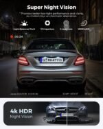 Dash Cam Front and Rear: 4K+1080P FHD Dual Dash Camera for Cars with Night Vision, 2 Channel HDR Dash Camera, 24H Parking Mode Car Camera, Built-in GPS, WiFi 6, Free 64GB Card - Image 4