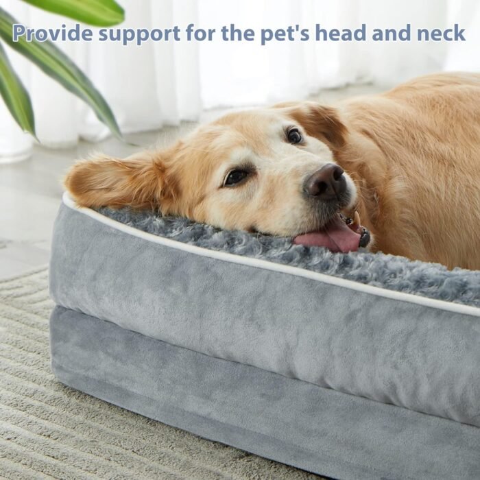 BFPETHOME Orthopedic Dog Bed for Large Dogs-Big Waterproof Sofa Dog Bed with Removable Washable Cover, Washable Pet Bed with Waterproof Lining and Nonskid Bottom,Pet Bed for Large Dogs - Image 3
