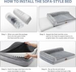 BFPETHOME Orthopedic Dog Bed for Large Dogs-Big Waterproof Sofa Dog Bed with Removable Washable Cover, Washable Pet Bed with Waterproof Lining and Nonskid Bottom,Pet Bed for Large Dogs - Image 4