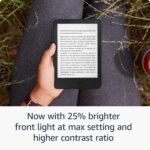 Like-New Amazon Kindle (16 GB) - Lightest and most compact Kindle, with glare-free display, faster page turns, adjustable front light, and long battery life - Black - Image 4