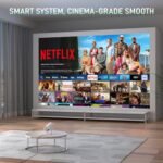 [Official Netflix & Electric Focus] Projector with WiFi and Bluetooth, XuanPad Full HD 1080P Portable Projector, 210° Rotatable Stand, Auto Keystone, Dust Removal and Heat Dissipation Design - Image 4