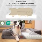 Comfort Expression Waterproof Orthopedic Foam Dog Beds for Extra Large Dogs Durable Dog Sofa The Pet Bed Washable Removable Cover with Zipper and Non-Slip Bottom Bolster - Image 3