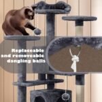 Yaheetech 54in Cat Tree Tower Condo Furniture Scratch Post for Kittens Pet House Play - Image 4