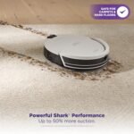 Shark Navigator Robot Vacuum with Bagless 30-Day Capacity Self-Empty Base, Powerful Suction, SmartPath Navigation, Self-Cleaning Brushroll, for Carpets & Hard Floors, White, AV2110S - Image 3