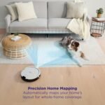 Shark Navigator Robot Vacuum with Bagless 30-Day Capacity Self-Empty Base, Powerful Suction, SmartPath Navigation, Self-Cleaning Brushroll, for Carpets & Hard Floors, White, AV2110S - Image 5
