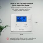 Non-Programmable Thermostat for Home Single-Stage Systems, 1 Heat/1 Cool, Easy DIY Install, Blue Backlight - Image 3