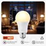 TREATLIFE Smart Light Bulbs 4Pack, 2.4GHz WiFi Smart Bulb, 2500K-6500K Tunable White Dimmable LED Light Bulb Compatible with Alexa and Google Home, 800LM, E26 A19 9W, No Hub Required - Image 4