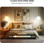 TREATLIFE Smart Light Bulbs 4Pack, 2.4GHz WiFi Smart Bulb, 2500K-6500K Tunable White Dimmable LED Light Bulb Compatible with Alexa and Google Home, 800LM, E26 A19 9W, No Hub Required - Image 5