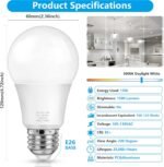 MAXvolador A19 LED Light Bulbs, 100 Watt Equivalent LED Bulbs, Daylight White 5000K, 1500LM, E26 Base, Non-Dimmable, 13W Bright LED Bulbs, 4-Pack - Image 3