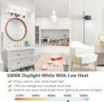 MAXvolador A19 LED Light Bulbs, 100 Watt Equivalent LED Bulbs, Daylight White 5000K, 1500LM, E26 Base, Non-Dimmable, 13W Bright LED Bulbs, 4-Pack - Image 6