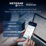 NETGEAR Nighthawk WiFi 7 Router (BE9300) – Security Features, 9.3Gbps Wireless Speed, 2.5 Gigabit Internet Port, Tri-Band Gaming Router, Covers 2,500 sq. ft., 100 Devices, VPN – Free Expert Help - Image 4