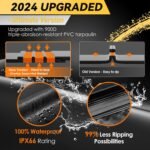 Asinking Car Rooftop Cargo Carrier Bag, 100% Waterproof Non-Rip 20 Cubic Feet Car Roof Bag for All Vehicles with/Without Rack, Includes Non-Slip Mat, Luggage Lock, 4 Door Hooks, Storage Bag - Image 3