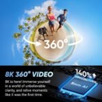 Insta360 X4 Get-Set Bundle - 8K Waterproof 360 Action Camera, 4K Wide-Angle Video, Invisible Selfie Stick Effect, Removable Lens Guards, 135 Min Battery Life, AI Editing, Stabilization - Image 3