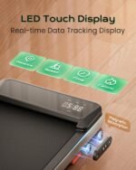 Walking Pad,Treadmill with Incline for Home Office, 2.5HP Portable Under Desk Treadmill with 265 Lbs Capacity,Remote Control, Led Display - Image 5