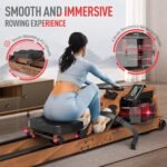 JOROTO Rowing Machines for Home Use, Foldable Rower Machine with Bluetooth Monitor, Tablet Holder Water Rowing Machine - Image 4