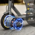 NAVIC Electric Scooter with Dual Suspension/Braking, 350W/500W Motor, 19/22 Mph, Max 22/27/49Mi Range, Foldable E Scooter for Adults with App - Image 4