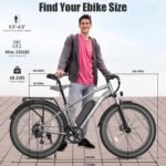 Electric Bike for Adults, Peak 1000W Ebike, 25MPH 60Miles Electric Mountain Bike, 26" Fat Tire Electric Bicycle with 48V 13AH Battery, Rear Rack, Front Suspension, 7 Speed, UL 2849 Certified - Image 7