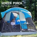 PORTAL 6/8/10 Person Family Camping Tent with Screen Room, Water Resistant Big Tunnel Tent with Rainfly, Large Family Tent for Outdoor Camping, Party - Image 4