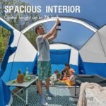 PORTAL 6/8/10 Person Family Camping Tent with Screen Room, Water Resistant Big Tunnel Tent with Rainfly, Large Family Tent for Outdoor Camping, Party - Image 5