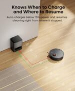 Robot Vacuum and Mop Combo,Lidar Navigation Robotic Vacuum Cleaner with 3.5L Self Emptying Station,5000Pa Vacuum Robot,180mins Runtime,No-Go&No-Mop Zones,App/Alexa/Remote Control,UR3 - Image 5